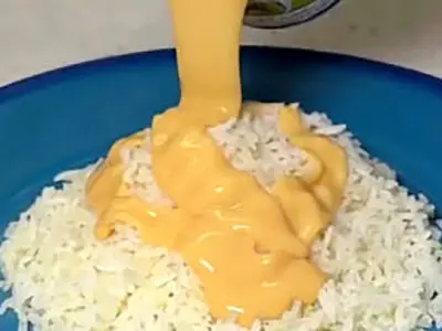 طرز تهیه نوشیدنی متفاوت با برنج و شیرعسلی 