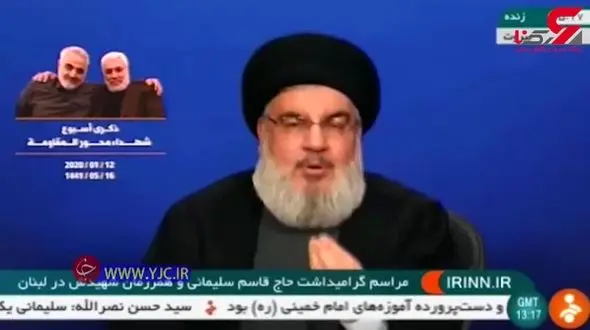 سیدحسن نصرالله: «سردار سلیمانی» یکی از ارکان اصلی مقاومت در منطقه بود 