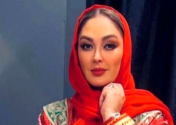 عکس /  تیپ شیک و اسپرت پدر «الهام حمیدی» در خانه زیبای دخترش ! / ژن جذابیت خانم بازیگر رو شد