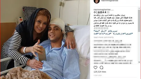 حادثه ای که ار بیخ گوش پسر بازیگر معروف رد شد +عکس 