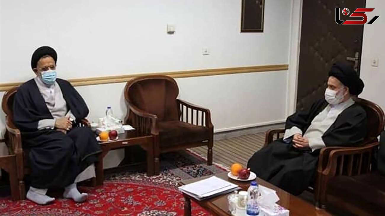 دیدار وزیر اطلاعات با آیت الله حسینی بوشهری 