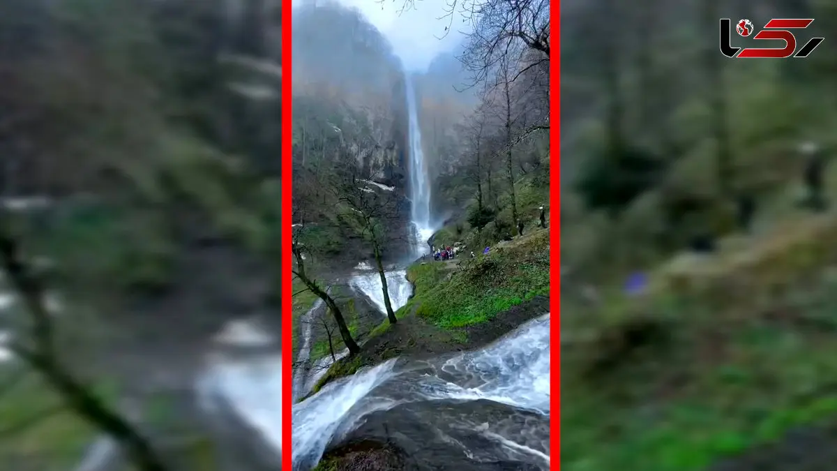 فیلم طبیعت بکر آبشار لاتون در گیلان