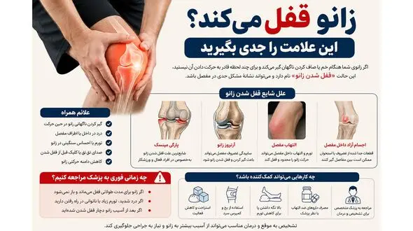 وقتی زانو ناگهان قفل می‌کند بدن چه هشداری می‌دهد؟