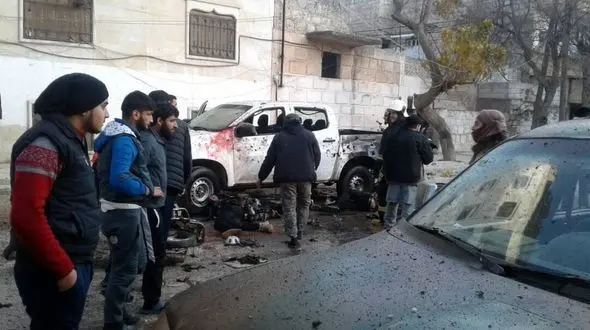 انفجار خونین موتورسیکلت با 7 کشته + عکس