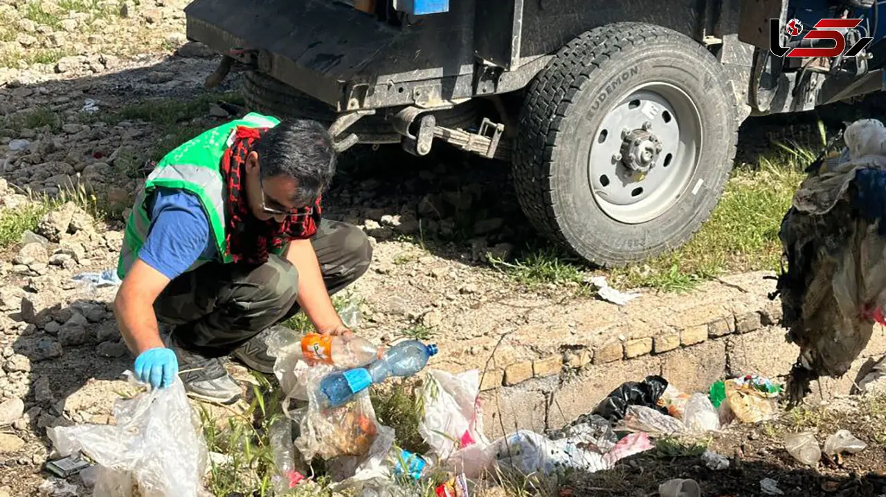 پاکسازی بخشی از پلاژ سد دز اندیمشک توسط انجمن دیده‌بان زاگرس / یک نیسان زباله جمع آوری شد + فیلم