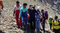 عملیات امدادونجات هوایی برای نجات یک کوهنورد در ارتفاعات الوند همدان