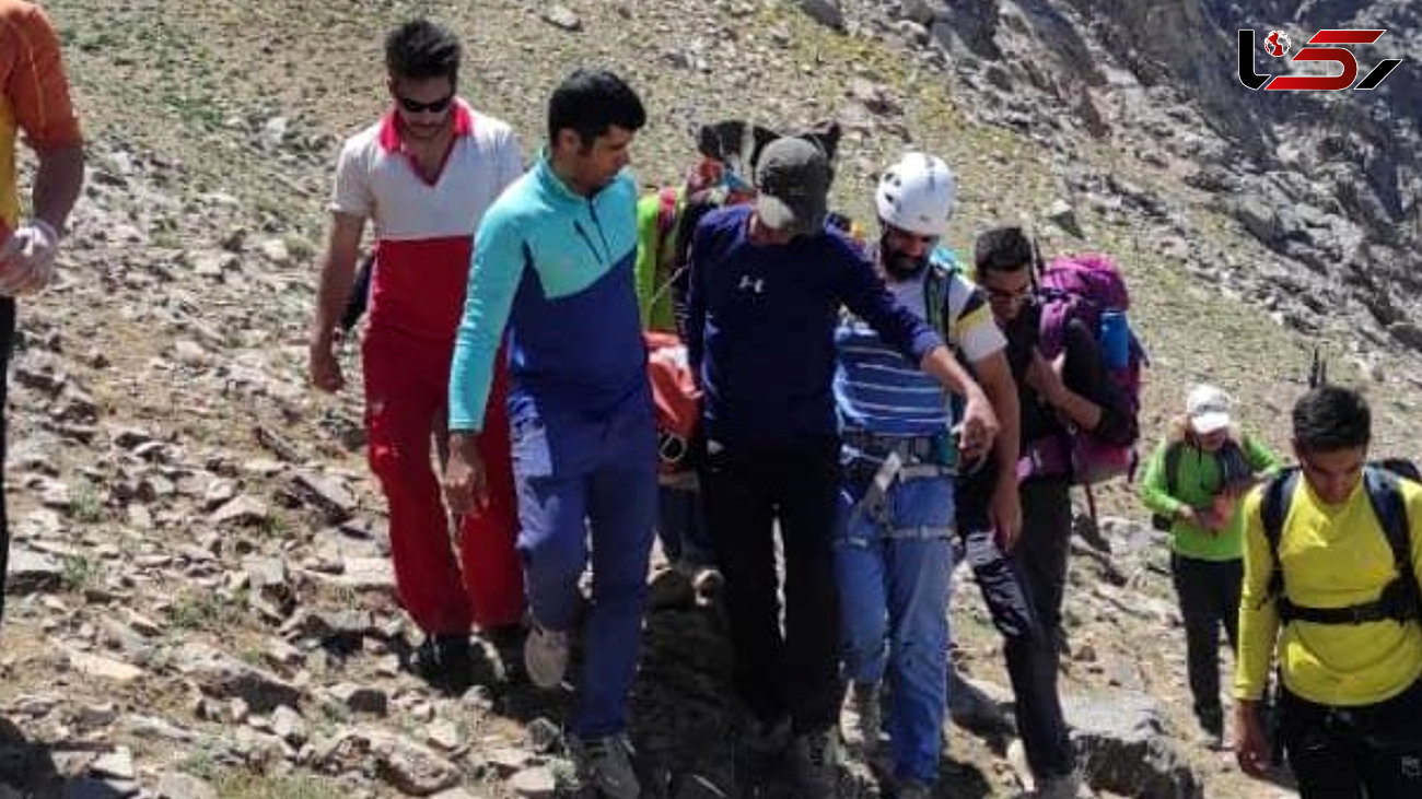 عملیات امدادونجات هوایی برای نجات یک کوهنورد در ارتفاعات الوند همدان