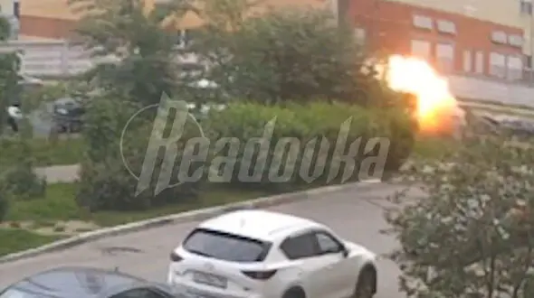 انفجار خودروی بمب‌گذاری شده در مسکو + فیلم