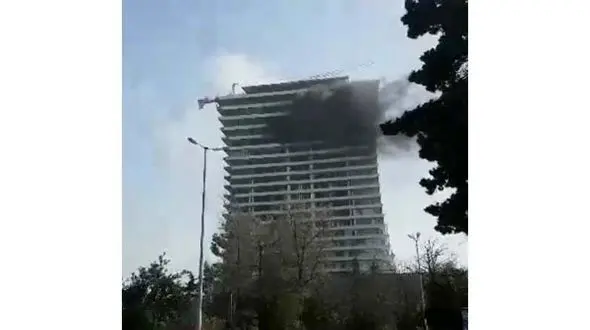 فیلم  آتش سوزی در مجتمع آفرینش رامسر +فیلم