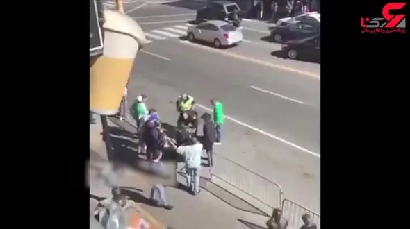 آسیب دیدن یک پلیس حین دستگیری راننده موتور چهار چرخ + فیلم