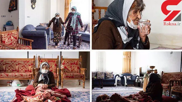 نخستین تصاویر از مسن‌ترین فرد مبتلا به کرونا در ایران / پیرزن 104 ساله کرونا را شکست داد