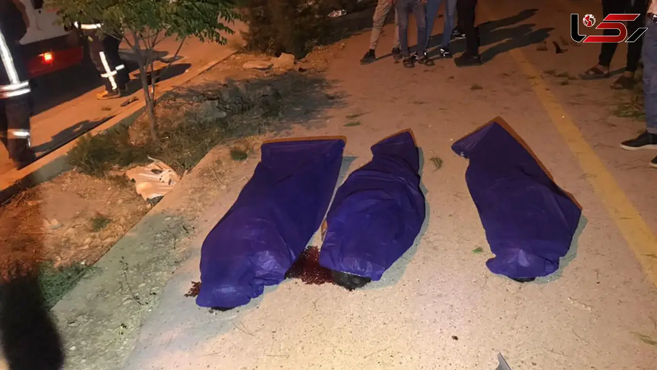 عکس جنازه های 3 نوجوان شیرازی در صحنه مرگ + جزییات