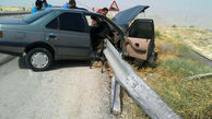 مرگ تلخ راننده پژو در ایرانشهر