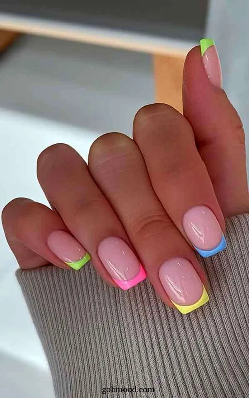 مـدل_های فـرنچ ناخـن تـابستـانی