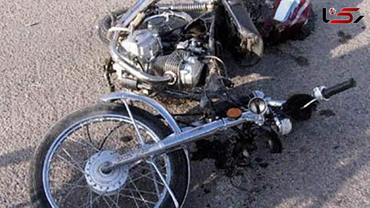 تصادف مرگبار موتورسیکلت با کامیون در نور