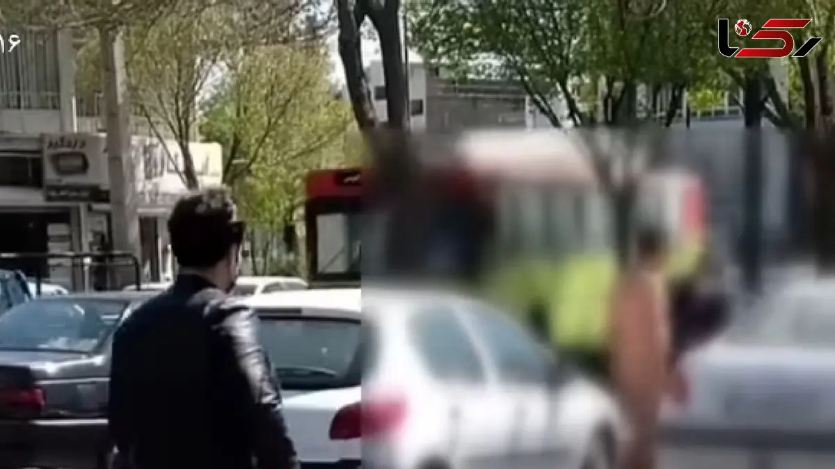 عکس مرد در میدان فرمانداری اراک / بازداشت شد