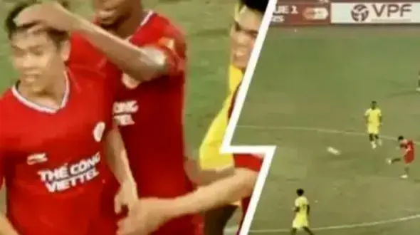 فیلم گل پوشکاشی در لیگ ویتنام از وسط زمین!