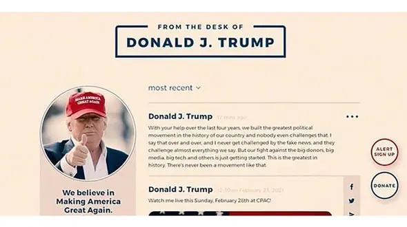 ترامپ شبکه اجتماعی یک طرفه شخصی راه انداخت !