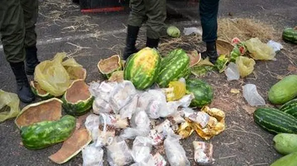 هندوانه های شب یلدا با طعم حشیش!!! 