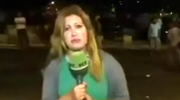 کتک خوردن خبرنگار شبکه روسی از نظامیان صهیونیست 