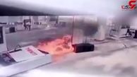 لحظه وحشتناک انفجار یک پمپ بنزین! + فیلم