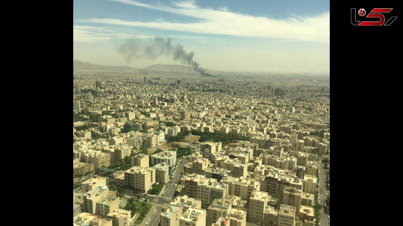 فوری / سایه دود وحشت بر سر تهران / آتش سوزی در جنوب پایتخت + عکس 