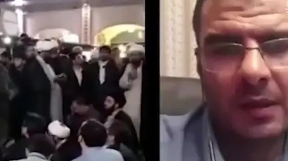 واکنش مداح مشهدی به انتشار فیلمش در حوادث حرم امام رضا (ع) + فیلم