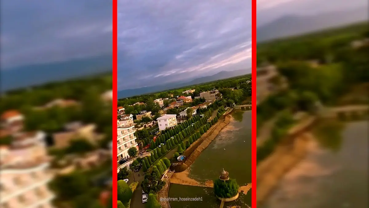 فیلم هوایی از مناظر زیبای لنگرود