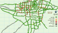 وضعیت ترافیکی معابر بزرگراهی تهران 
