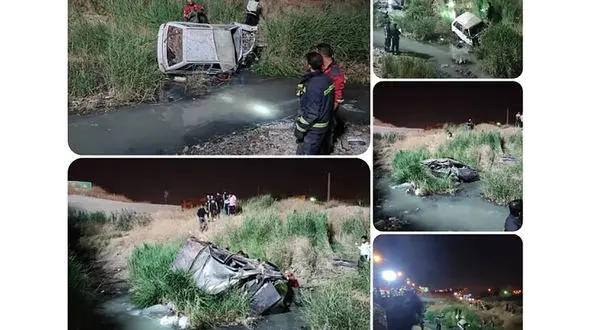 معجزه در زنده ماندن 2 راننده پراید و پژو پس از سقوط به دره + عکس تصادف هولناک