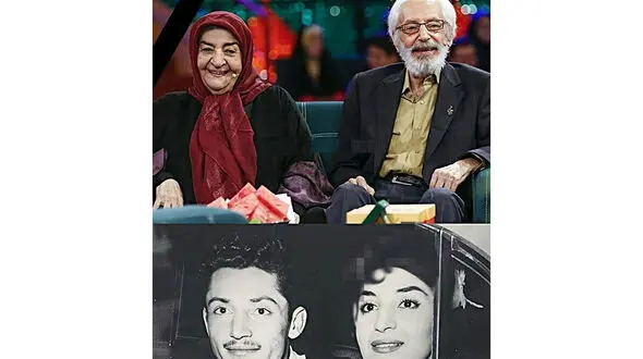 خانه ابدی عاشقانه استاد جمشید مشایخی و همسرش؛ سنگ مزار زیبای این زوج هنرمند در قطعه هنرمندان + عکس