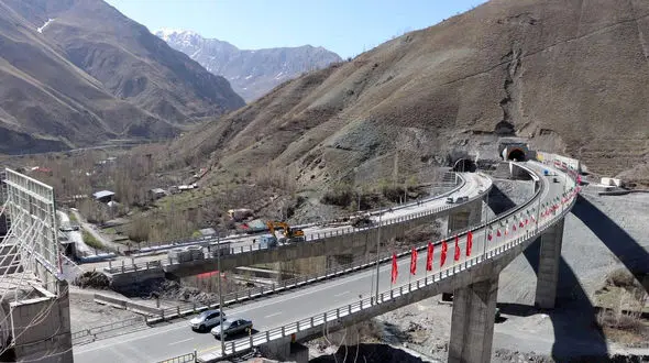 بهره برداری از قطعه جدید آزادراه تهران – شمال