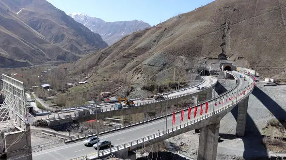 بهره برداری از قطعه جدید آزادراه تهران – شمال