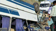 یک کشته و ۱۸ مصدوم در تصادف مینی بوس و سمند+ عکس