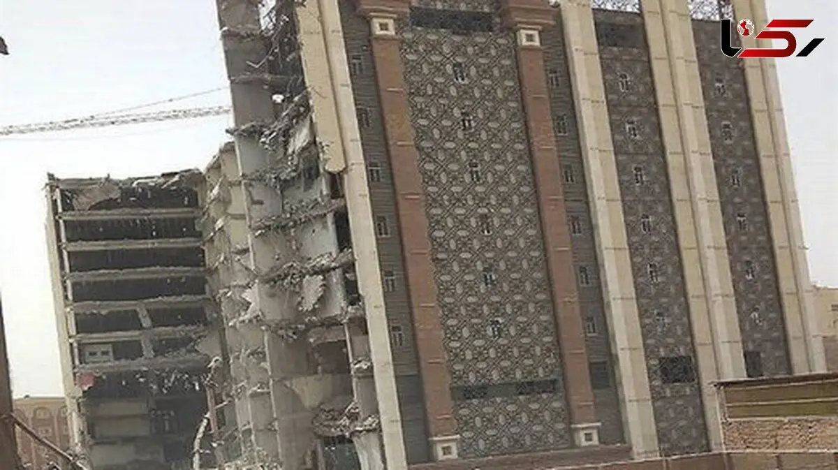 فیلم لحظه فرار شجاعانه دختر آبادانی از فاجعه ریزش دوقلوهای متروپل !