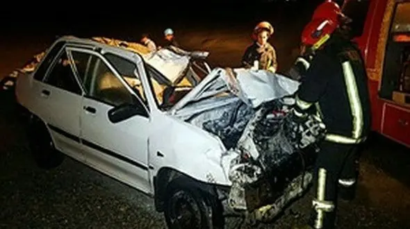 پرواز پراید به دره / در قزوین رخ داد +عکس