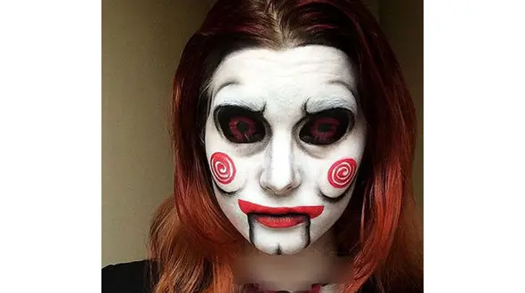 دختر هنرمند نوزده ساله و گریم های حرفه ای و ترسناک +عکس 
