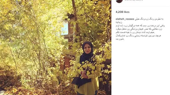 پست پاییزی و طلایی رنگ مجری زن نوستالژیک تلوزیون ایران! +عکس 