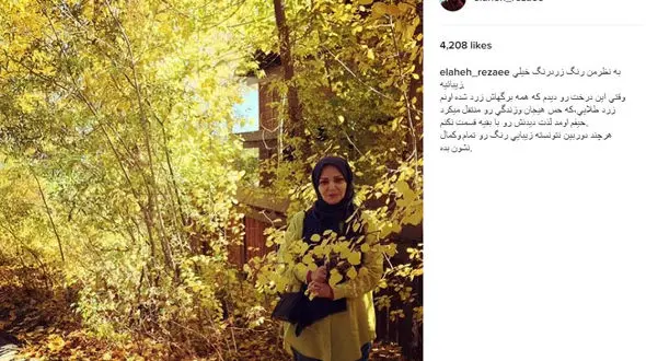 پست پاییزی و طلایی رنگ مجری زن نوستالژیک تلوزیون ایران! +عکس 