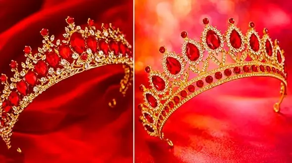 تاج قرمز عروس؛ انتخابی جسورانه برای درخشیدن در مراسم عروسی + 15 ایده برتر