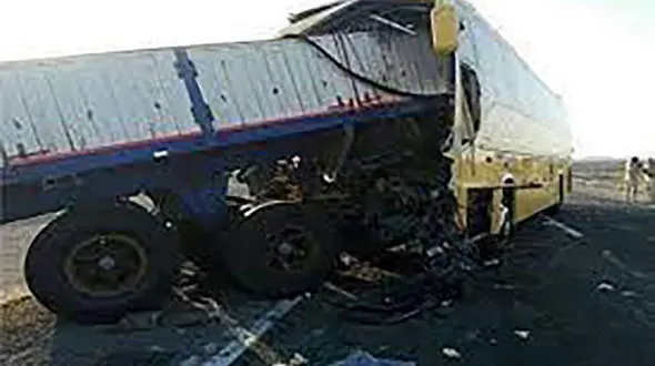 تصادف 2 تریلی در محور تربت‌ حیدریه_مشهد با 4 زخمی