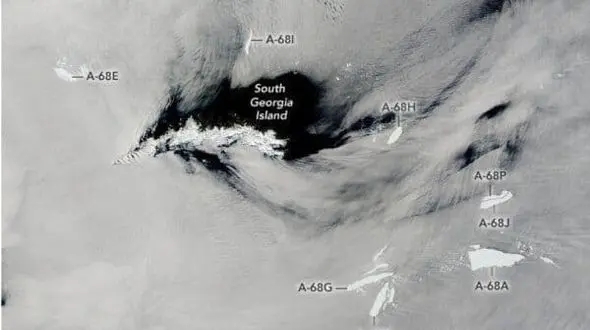 بزرگترین کوه یخی جهان متلاشی شد + عکس