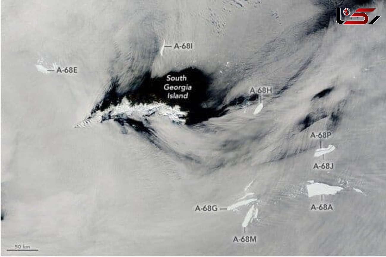 بزرگترین کوه یخی جهان متلاشی شد + عکس