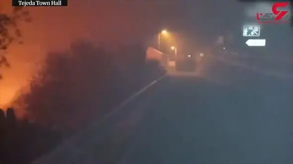 آتش سوزی گسترده در اسپانیا 8000 نفر را آواره کرد +فیلم