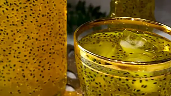 مواد لازم و طرز تهیه شربت خونگی زعفرانی و تخم شربتی + فیلم