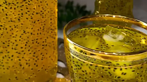 مواد لازم و طرز تهیه شربت خونگی زعفرانی و تخم شربتی + فیلم
