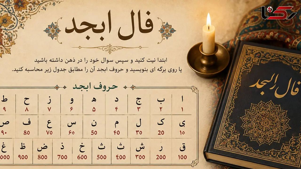 فال ابجد فردا سه شنبه 27 مرداد 