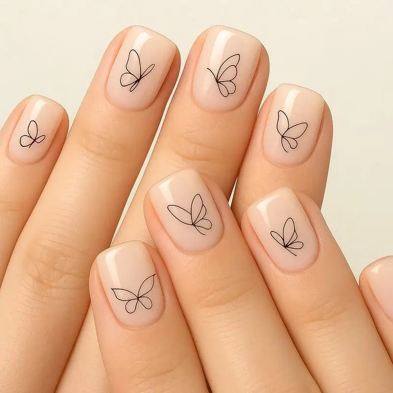 دیزاین ناخن نود | جدیدترین و شیک ترین ایده های دیزاین ناخن نود دخترانه و عروسانه 2025 با طرح هایی که ببینی عاشقش میشی!