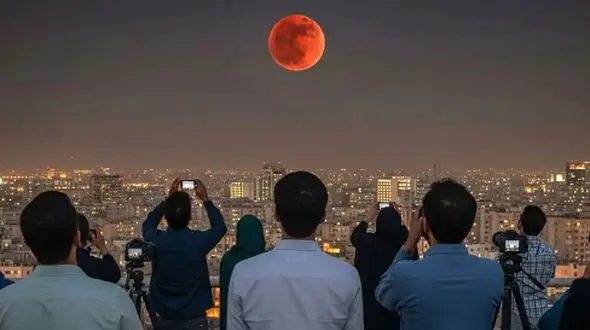سامسونگ یا آیفون؟ شب ماه خونین پاسخ را روشن کرد!