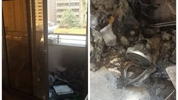 حریق در مجتمع ۱۸ طبقه/ دود از ساختمان تخلیه شد